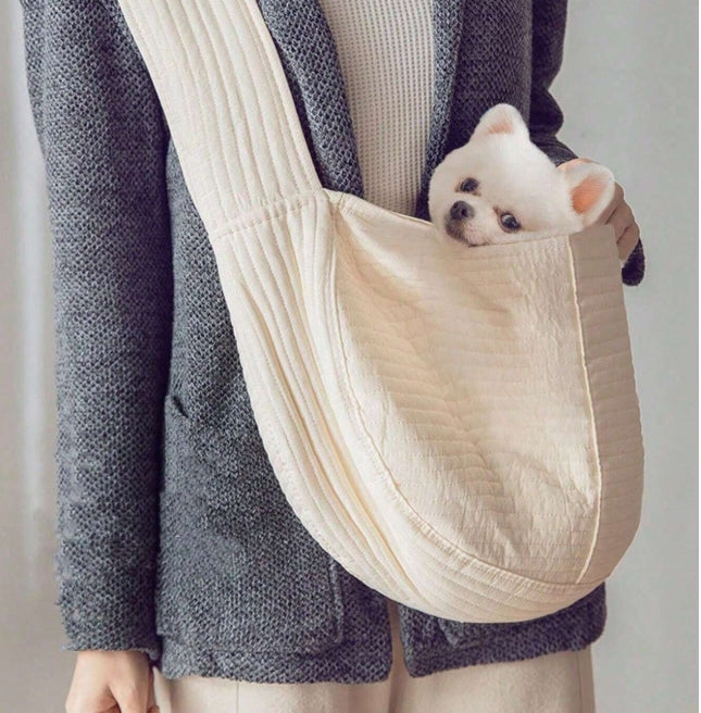 SAC DE TRANSPORT POUR CHIEN | CREME