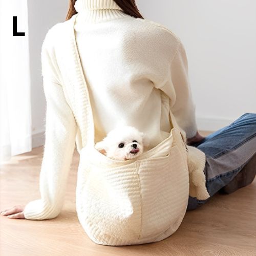 SAC DE TRANSPORT POUR CHIEN | CREME