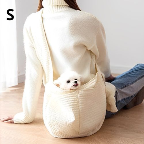 SAC DE TRANSPORT POUR CHIEN | CREME